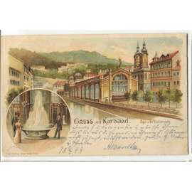 Karlovy Vary, litografie