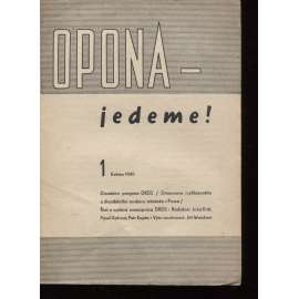 Opona-jedeme! Sešity 1-8 (7 sešitů, chybí č. 6) - 1945