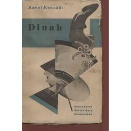 Dinah (obálka Karel Teige + podpis Karel Konrád)