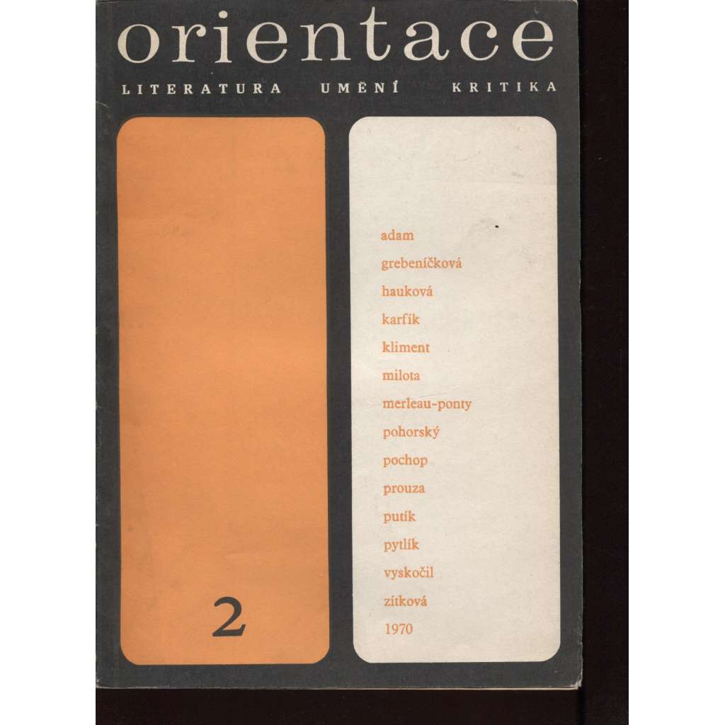 Orientace, 2/1970 (Literatura. Umění. Kritika)