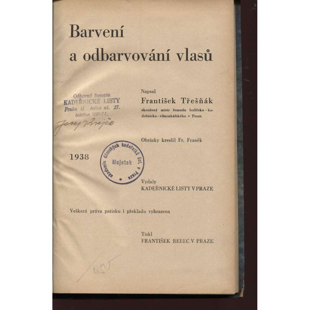 Barvení a odbarvování vlasů (Kadeřnické listy, móda)