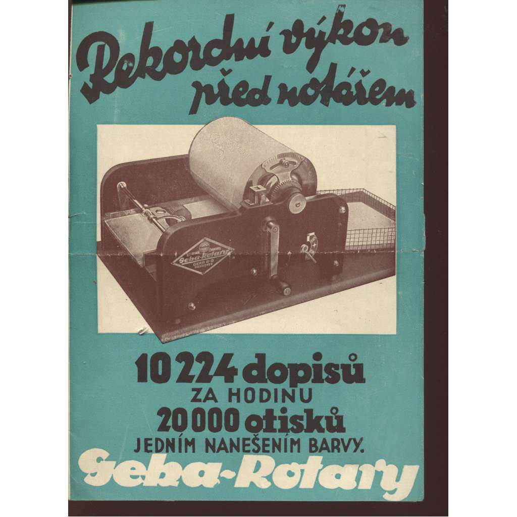 Geha-Rotary (reklamní leták na kopírovací či tiskařské stroje)