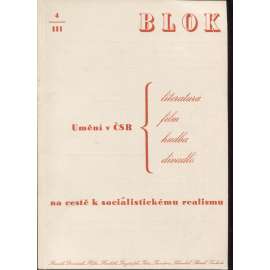 Blok - časopis pro umění, roč. III., číslo 4/1949. Umění v ČSR