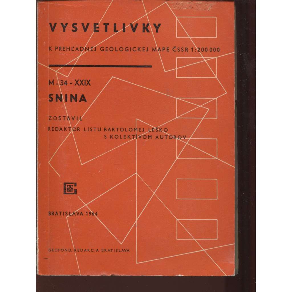 Vysvetlivky k prehľadnej geologickej mape ČSSR 1:200000 (text slovensky)