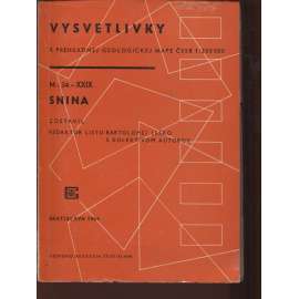 Vysvetlivky k prehľadnej geologickej mape ČSSR 1:200000 (Geologická mapa ČSSR, geologie, Snina - Slovensko)