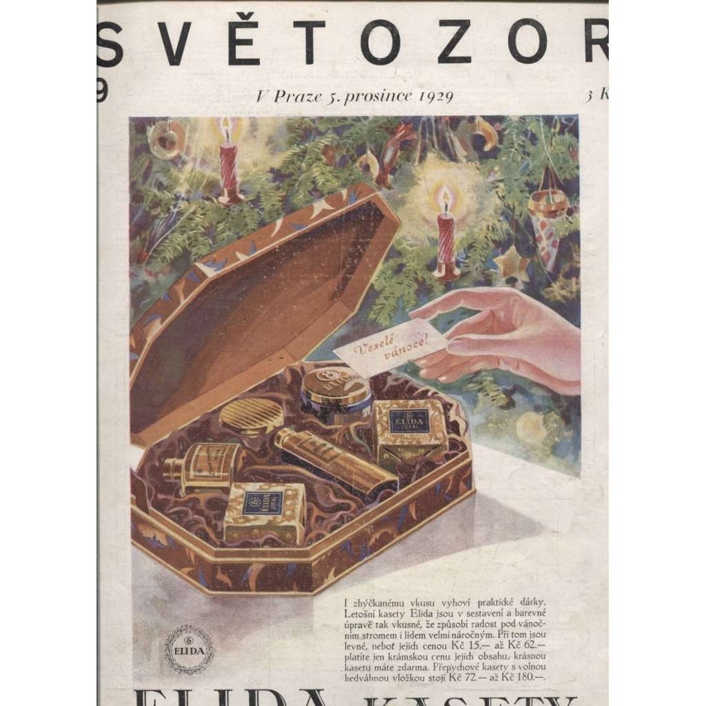 Časopis Světozor, ročník. XXX., číslo 9/1929