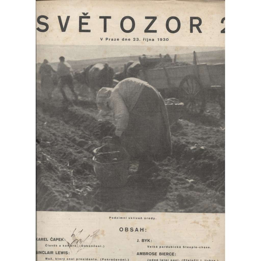 Časopis Světozor, ročník. XXXI., číslo 2/1930
