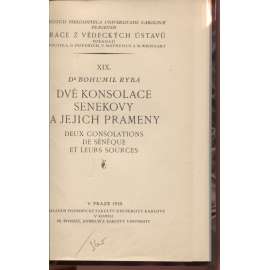 Dvě Konsolace Senekovy a jejich prameny