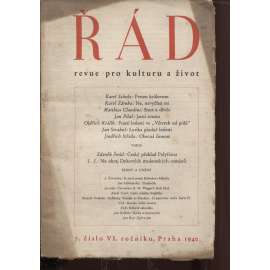 Řád, revue pro kulturu a život č.7., roč. VI./1940