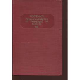 Ročenka československých prefesorů, školní rok 1928-29, VIII.