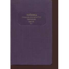 Ročenka československých prefesorů, školní rok 1933-34, XIII.