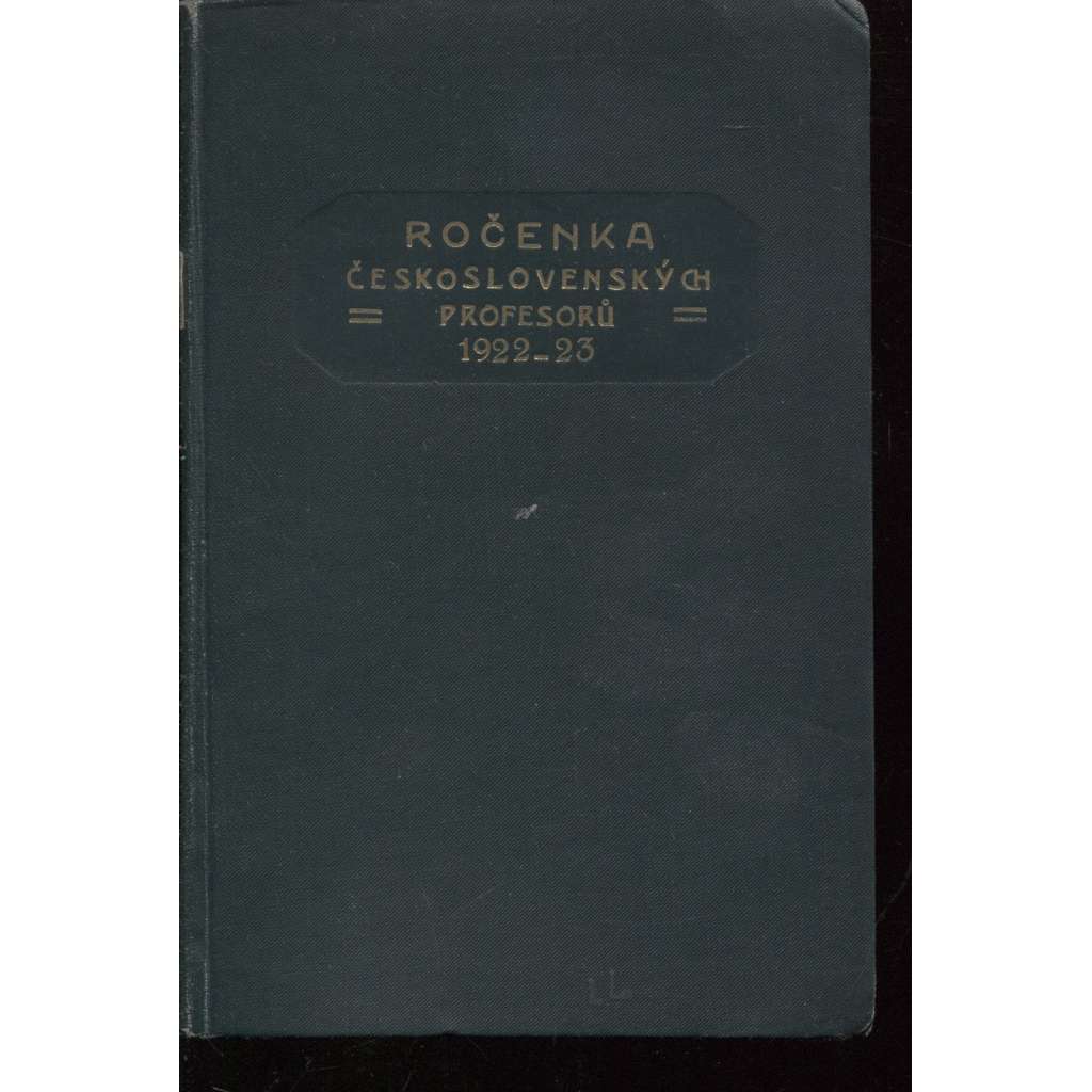 Ročenka československých prefesorů, školní rok 1922-23