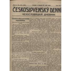 Československý denník roč. II, č. 215. Irkutsk, 1919 (LEGIE, RUSKO, LEGIONÁŘI)