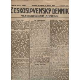 Československý denník roč. III, č. 87. Imjaňpo, 1920 (LEGIE, RUSKO, LEGIONÁŘI)