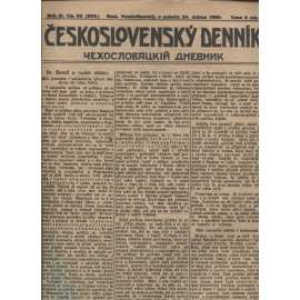 Československý denník roč. III, č. 92. Vozdviženskij, 1920 (LEGIE, RUSKO, LEGIONÁŘI)