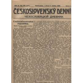 Československý denník roč. III, č. 103. Vladivostok, 1920 (LEGIE, RUSKO, LEGIONÁŘI)
