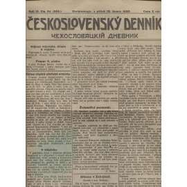 Československý denník roč. III, č. 34. Divizionnaja, 1920 (LEGIE, RUSKO, LEGIONÁŘI)