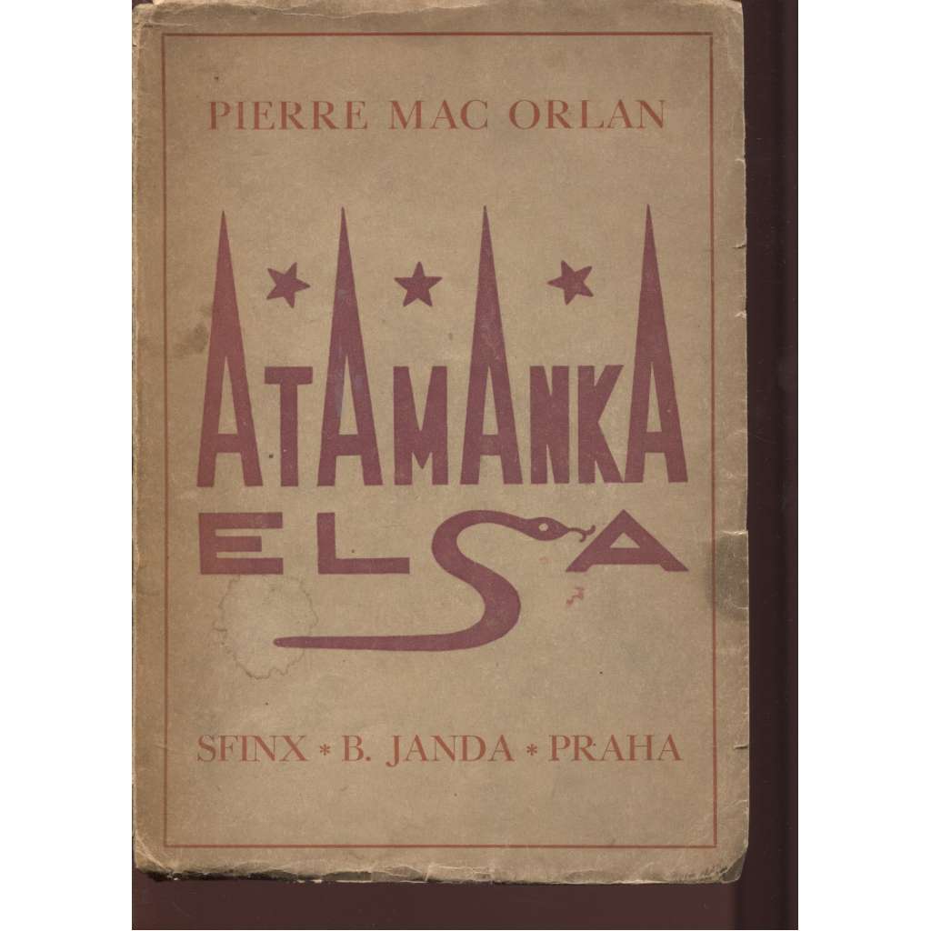 Atamanka Elsa (obálka Josef Čapek)