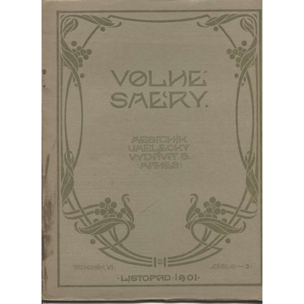 Časopis Volné směry, ročník VI., číslo 3/1901