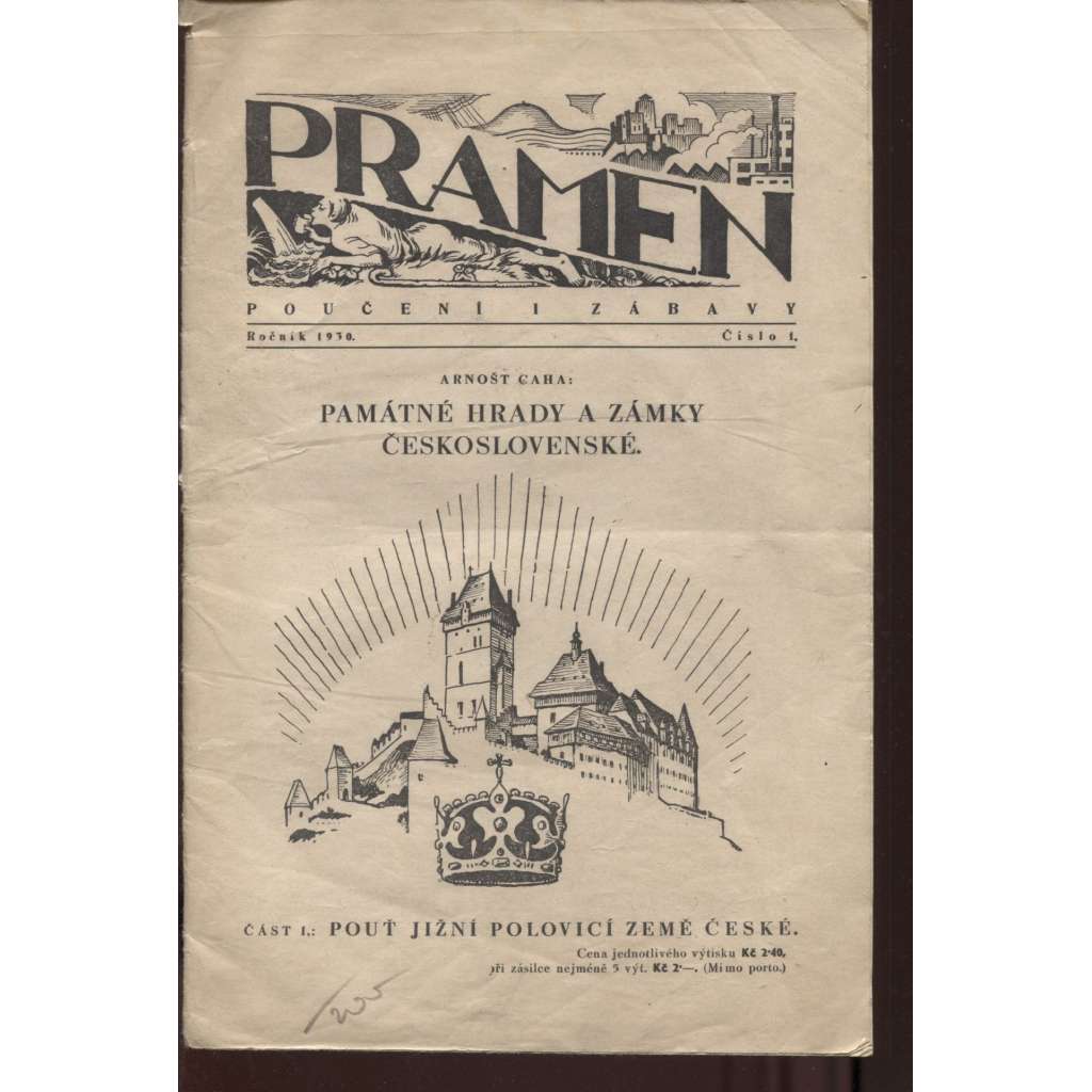 Pramen poučení a zábavy, číslo 1./1930
