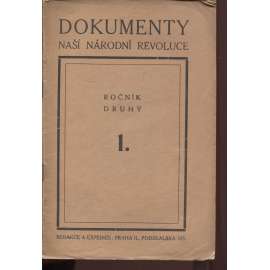 Dokumenty naší národní revoluce, ročník II., číslo 1 (legie)