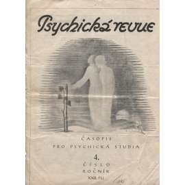 Psychická revue, ročník XXII., číslo 4/1946. Časopis pro psychická studia