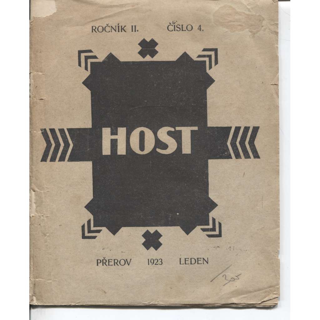 Host, ročník II., číslo 4/1923