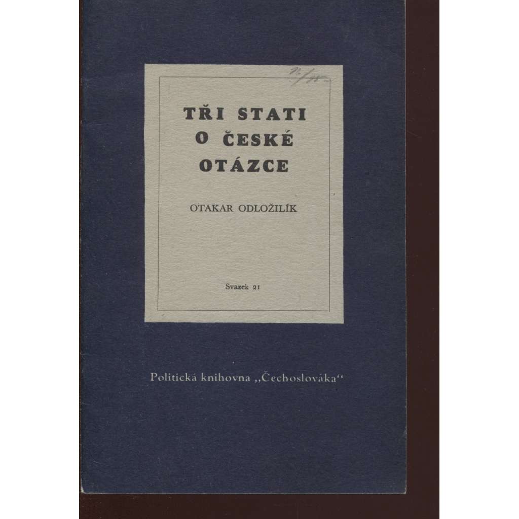 Tři stati o české otázce (exil)