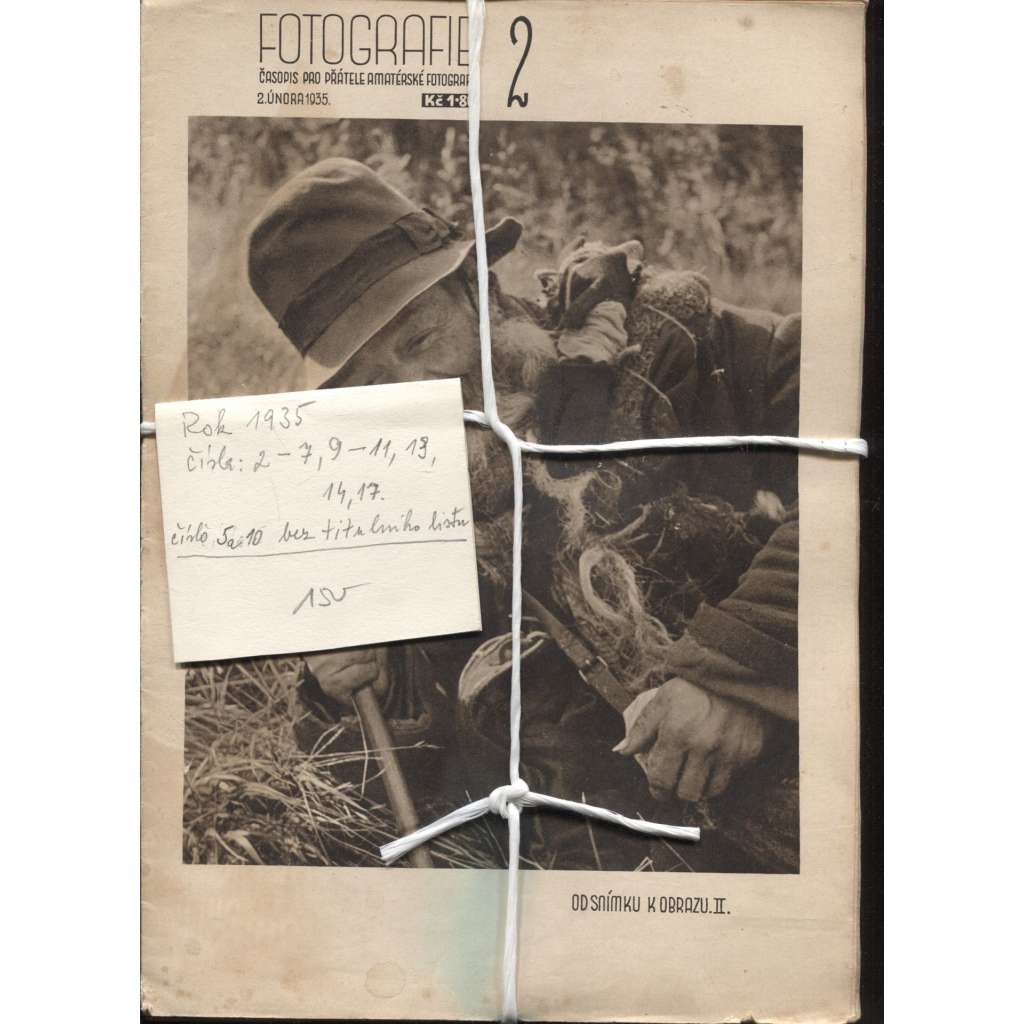 Fotografie, čísla 2.-7., 9.-11, 13., 14. a 17/1935. Časopis pro přátele amatérské fotografie (nekompletní ročník)
