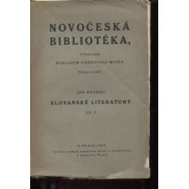Slovanské literatury, díl II. (Novočeská bibliotéka)