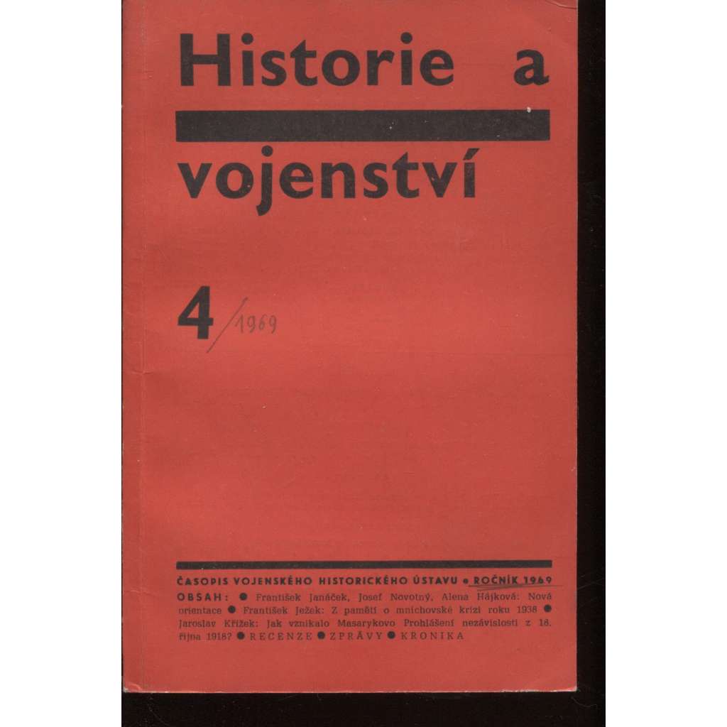 Historie a vojenství 4/1969