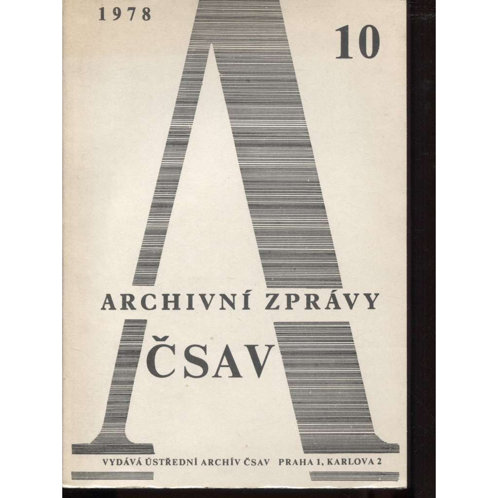 Archivní zprávy ČSAV, 10/1978