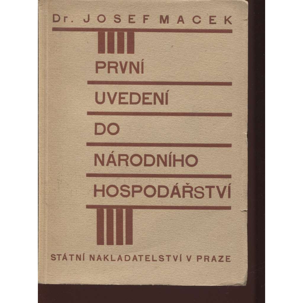 První uvedení do národního hospodářství