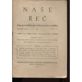 Naše řeč, ročník XXXII., číslo 2.-3./1948. Listy pro vzdělávání a tříbení jazyka českého