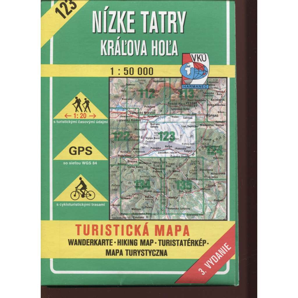 Nízke Tatry. Kráľova Hoľa (Slovensko, turistická mapa)