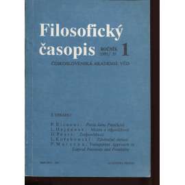 Filosofický časopis, ročník 39, číslo 1/1991