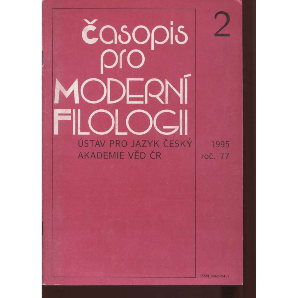 Časopis pro moderní filologii 2/1995, ročník 77 (filologie)