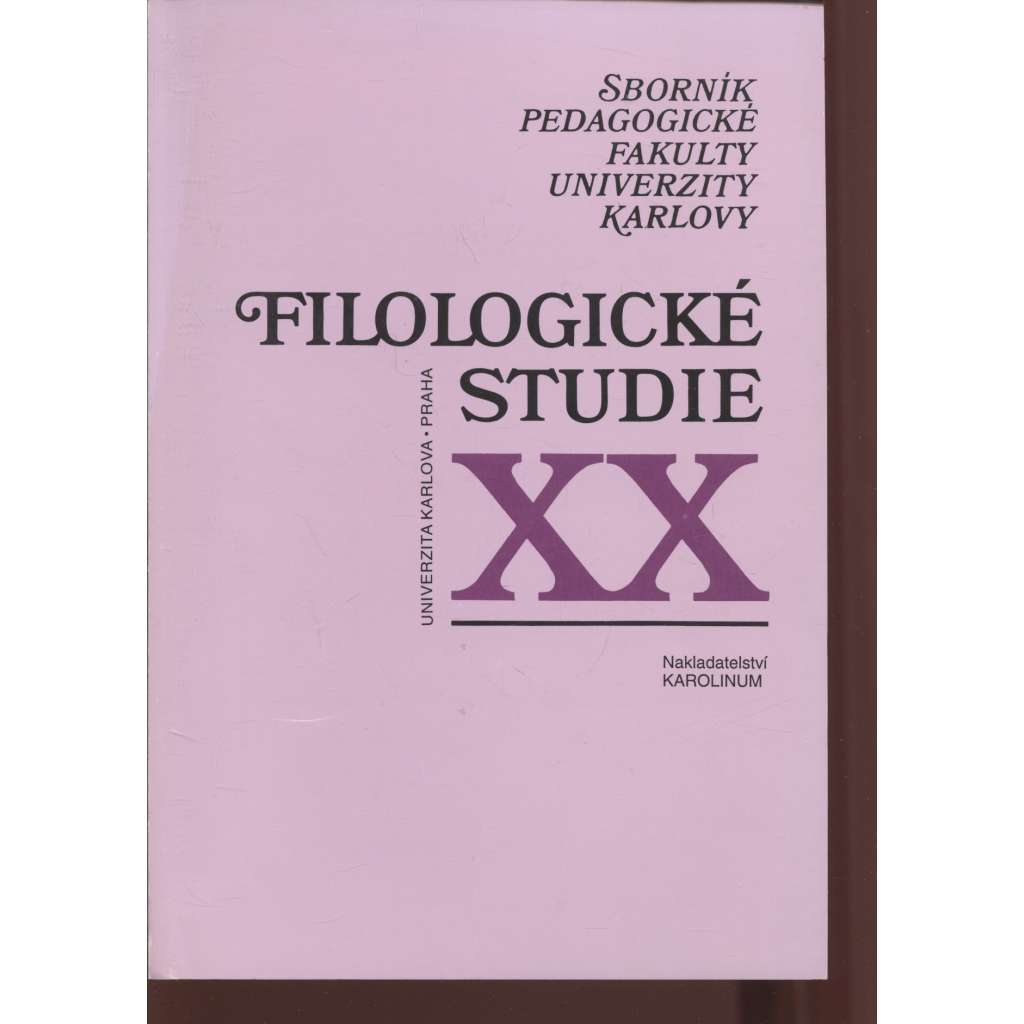 Filologické studie XX.