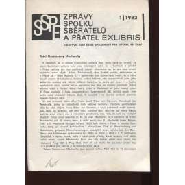 Zprávy Spolku sběratelů a přátel exlibris 1/1982