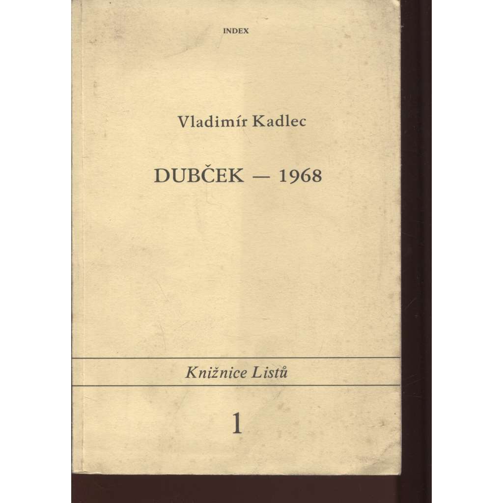 Dubček - 1968 (exilové vydání)