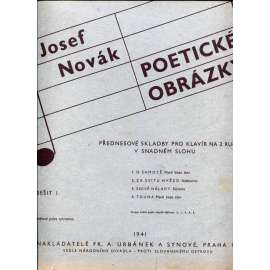 Poetické obrázky, sešit 1
