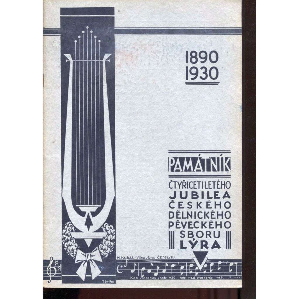 40 let Českého Dělnického Pěveckého Sboru LYRA v Chicagu 1890-1930 (Exil, Chicago)