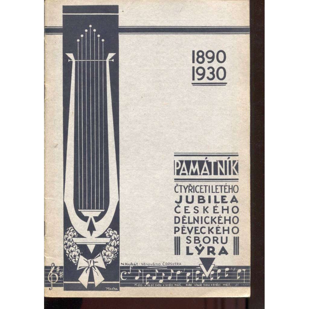40 let Českého Dělnického Pěveckého Sboru LYRA v Chicagu 1890-1930 (Exil, Chicago)