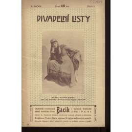 Divadelní listy, ročník V., číslo 7., 9. a 10./1904 (3 sešity)