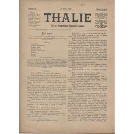 Thalie, ročník IV., číslo 15. a 16./1899. List pro dramatickou literaturu a umění
