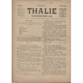 Thalie, ročník IV., číslo 15. a 16./1899. List pro dramatickou literaturu a umění