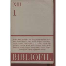 Bibliofil, ročník XIII., číslo 1.-10/1936. Časopis pro pěknou knihu a její úpravu (BEZ PŘÍLOH)