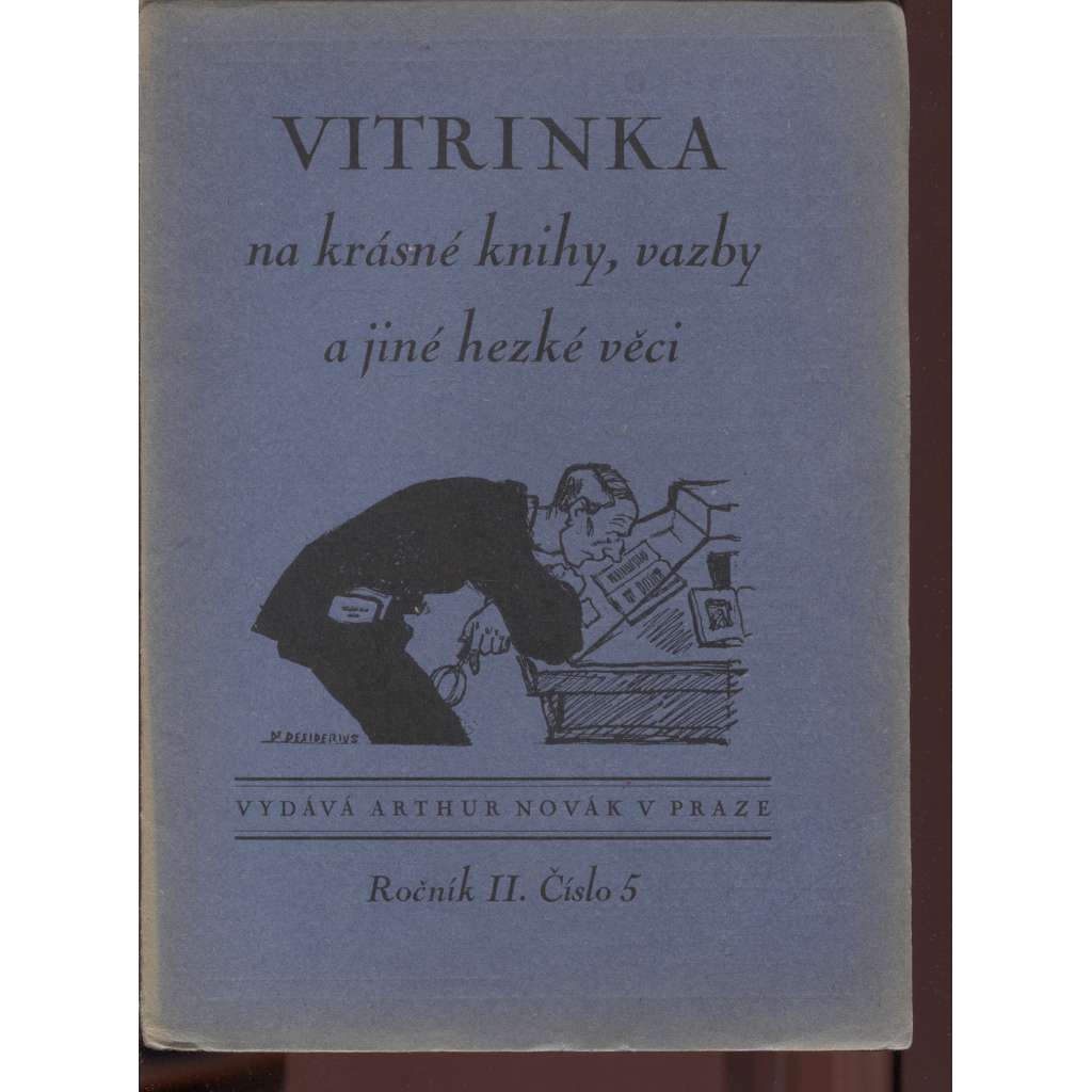 Vitrinka na krásné knihy, vazby a jiné hezké věci, ročník II., číslo 5/1925 (časopis)