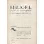 Bibliofil, ročník VIII., číslo 1.-10./1931. Časopis pro pěknou knihu a její úpravu (přílohy: Váchal, Galanda...)