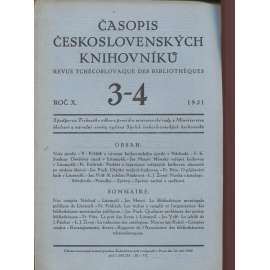 Časopis československých knihovníků, ročník X./1931, číslo 3.-4.